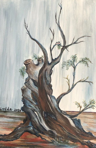 Zeytin Ağacı 20x30 cm Tüab - Ceyda Çoksezen