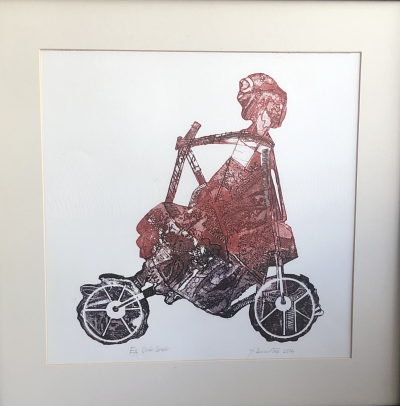  Gravür Baskı /Hamile Kadın 50x50 cm - Yusuf Demirtaş