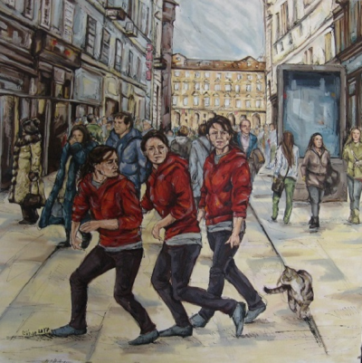 Mehmet Cihan GEZEN Eş Zaman Tüyb 120x120 cm 5000 tl