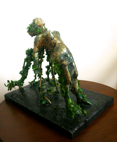 Köklenme, 25x30x28 cm, Bronz ve Karışık Teknik