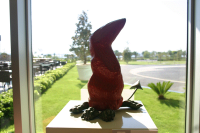 Kukuletalı Canavar, 40x40x50 cm, Ahşap,Metal