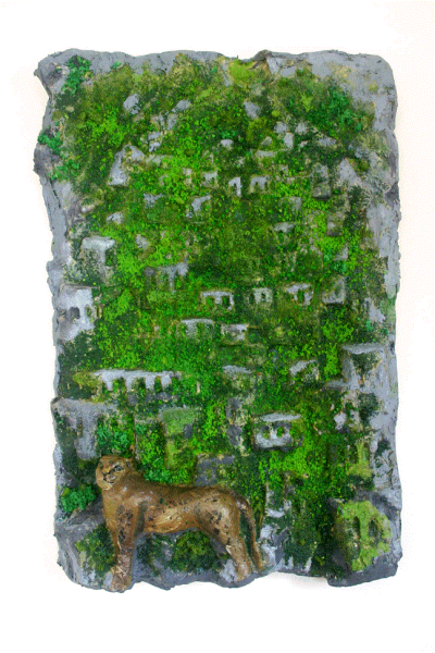 Tek Başına, 35x50x10 cm, Reçine, Polyester, Karışık Teknik