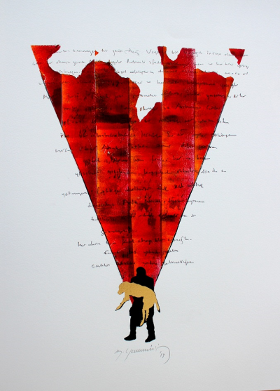 İnsan ve Hayvan-Mono/Mix Baskı-50x70 cm