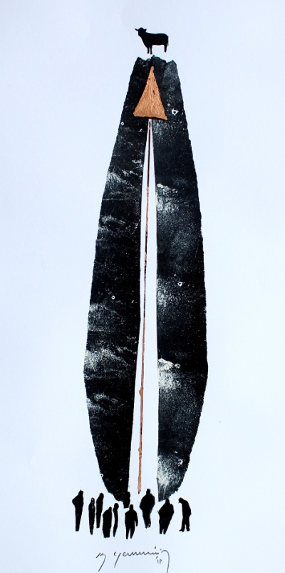 Veda-Mono/Mix Baskı-50x95 cm